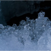 gefrorene wassertropfen